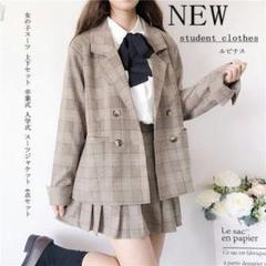 女の子スーツ 上下セット スーツジャケット長袖 女子高校生 制服 学生服 制服