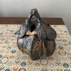 置物/茄子香炉/美楽鋳物/高岡銅器
