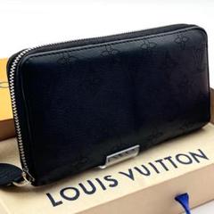 ルイヴィトン【最高級美品】モノグラム マヒナ ノワール ジッピー ウォレット