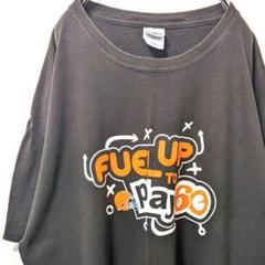 ギルダン FUEL UP TO PLAY60 Tシャツ ブラウン茶色XL古着