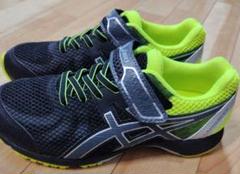 ASICS スニーカー 23.0cm ブラック/ライム