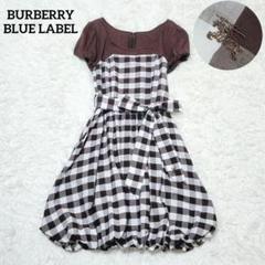 BURBERRY バーバリー ワンピース 茶 XXS 4119225F0154 BURBERRY - 極美品 バーバリー BURBERRY ワンピース シャツ