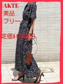 美品　AKTE サイドコードロングシャツワンピース AKTE（アクテ）の「サイドコードロングシャツワンピース