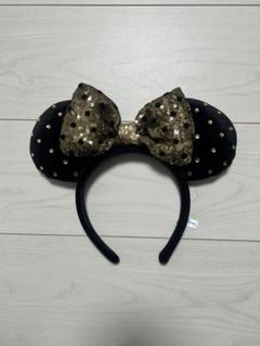 ディズニーリボンカチューシャ 黒と金