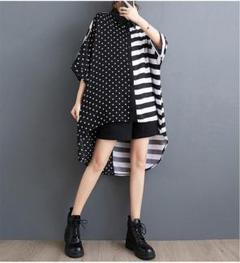 【大きいサイズ】 レディース トップス　チュニック　春夏 秋 新品 半袖　シャツ
