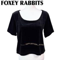 D417/FOXEY RABBITS ベロアスウェット ドロップショルダーの通販