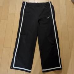 Nike ブラック サイドスナップパンツ サイドボタン