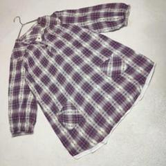 訳あり★Pelee Clover しまむら カットソー コットン チェック柄LL