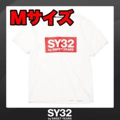 白赤M 【SY32 by SWEET YEARS】ボックスロゴ Tシャツ
