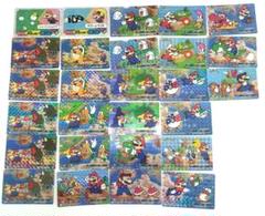 マリオ うんどうかい など てれびでんわ 24枚セット 1993年 てれびでんわ スーパーマリオ プリズムカード No.13～24