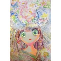 手描きイラストオリジナル　着物和風　女の子　水彩画　手書き直筆（341）コピック