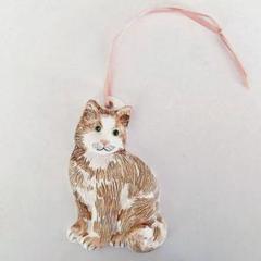 猫の壁掛け 猫グッズ 猫の置物 陶器の猫