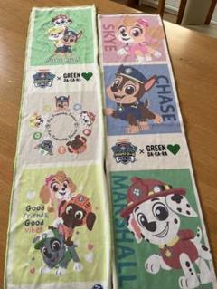 パウパトロールグリーンダカラ　オリジナル冷感タオル　2枚セット