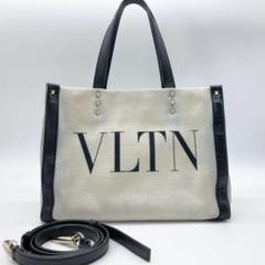 ヴァレンティノ　2way トートバッグ　VLTN　ロゴ　スタッズ