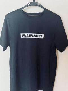MAMMUT ブラック Tシャツ ロゴ入り