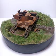 1/35 ファインモールド 九七式中戦車[新砲塔チハ] ジオラマ