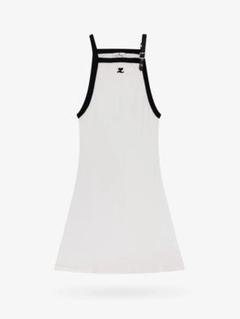 Courreges◆コットン ピンバックル ミニワンピース 2色 送料込 Courreges クレージュ ピンバックル ミニワンピースXS 白 - メルカリ