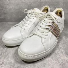 【極美品】Paul Smith マルチカラーストライプ レザースニーカー 29㎝