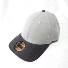 NEW ERA 39THIRTY ロゴなし グレー M/L 無地 ストレッチ
