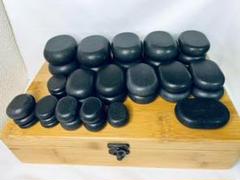 【限定品】 【プロが使う】玄武岩ホットストーンセット(18個入)【領収書発行可】 - その他