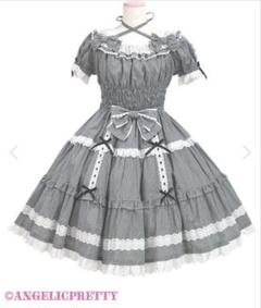 Angelic Pretty ワンピース グレー ブラック Angelic Pretty（プリティー）の古着 ロリィタ美品！ (Page 5)