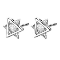 ピアス 星　メンズ 韓国 ストリート シルバー クロス 【数量限定】新品