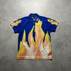 90s archive asics flame shirt tee y2k