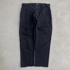 OLD ARMANI JEANS デザインピケパンツ 黒 イタリア製 M35のサムネイル