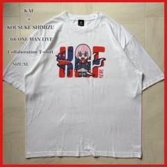 花譜 KOSUKE SHIMIZU コラボ Tシャツ ホワイト XLサイズ