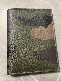 ママ【未使用・箱付き】コーチ　パスポートケース　モス・グリーン コーチ COACH 財布 三つ折り財布 折りたたみ財布 小銭入れ付き