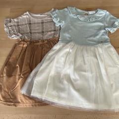 キッズ 半袖 ワンピース 110サイズ 2枚セット