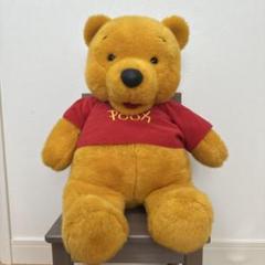[美品・レア・レトロ]ディズニー　プーさん　BIG サイズ ぬいぐるみ　パペット レア ディズニー プーさん ぬいぐるみ パペット 特大 - メルカリ