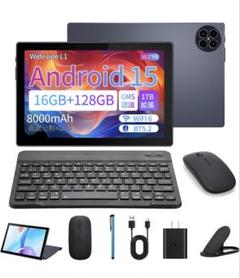 タブレット 16GB+128GB+1TB拡張 8コア MT6750 8000mA