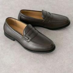 美品 GLENFORD 41 スエードペニーローファー シューズ