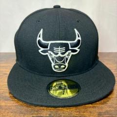 L-24 ニューエラ シカゴ・ブルズ ブラック×ホワイト NBA cap1050