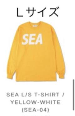 WIND AND SEA SEA/LS 04 Yellow white Lサイズ