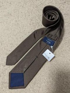 【未使用ほぼ新品に近い】鎌倉×SETERIA BIANCHI濃紺ソリッドネクタイ 未使用ほぼ新品に近い】鎌倉×SETERIA BIANCHI濃紺ソリッド