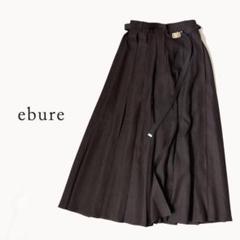 未使用✨タグ付き　ebule エブール　グレー　ロングスカート　ウエストリボンM 追加》Washable Fibril ギャザーロングスカート7（スカート