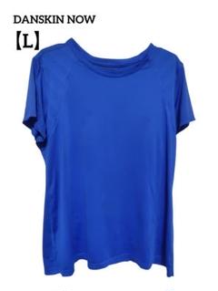 DANSKIN NOW セミフィット Tシャツ L/G 青　ブルー