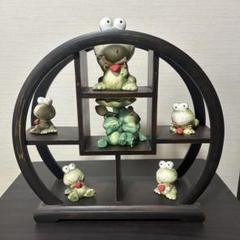 【置物】ハートのカエル　陶器