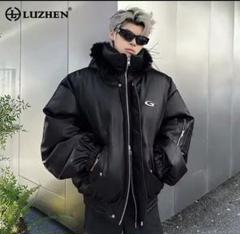 Luzhen ブラック オーバーサイズ ダウンジャケット - メルカリ