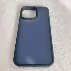 iPhone 15 Pro Max ケース 半透明 マット ネイビー さらさら