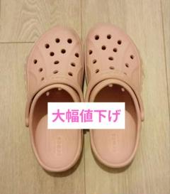 crocs キッズ　ピンク サンダル 21cm