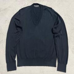 DOLCE&GABBANA　Vネック ニット　美品　定価10万越　XL　50 DOLCE&GABBANA Vネック ニット 美品 定価10万越 XL 50