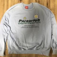 Paragraph ライトブルー スウェット トレーナー