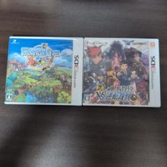 ニンテンドー 3DS レイトン教授VS逆転裁判　ファンタジーライフ　2本セット