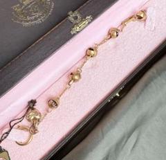 R088/JUICY COUTURE/箱付き/希少/ゴールドリボンブレスレット