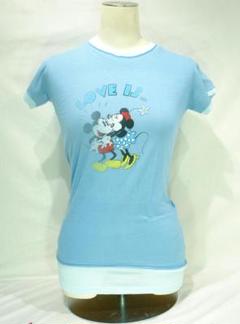 ディズニーミキーミニーTシャツ LOVE IS