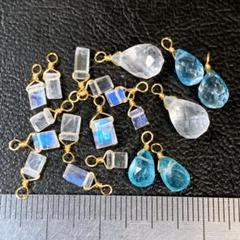 サービス品＊天然石のチャームアソートv65
