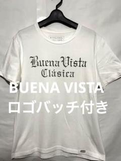BUENAVISTA Tシャツ ホワイト ロゴバッチ付きブエナビスタ石塚啓次